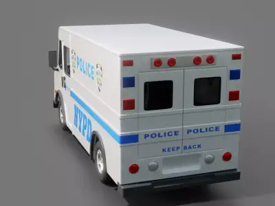 NYPD Patrol Truck 3D model