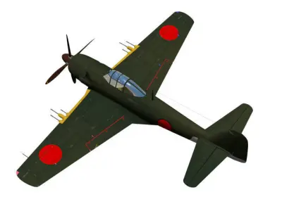 Kawanishi j6k1 jinpu 3D model