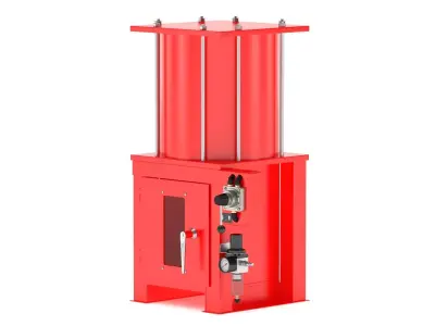Garage Pneumatic Oil Filter Crusher 3D model