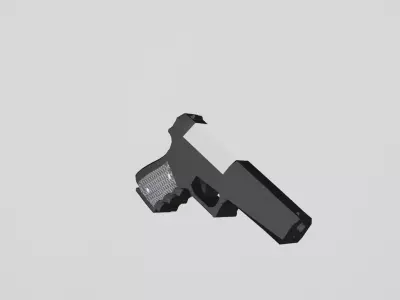 A gun Free low-poly 3D model