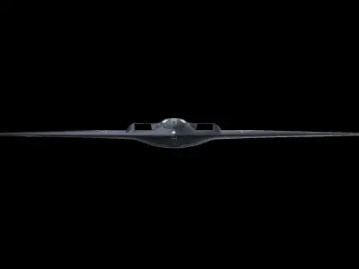 B-21 Raider  Concept American strategic bomber Low-poly 3D model