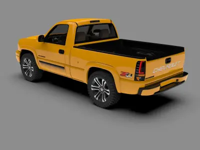 Chevrolet Silverado 2006 Single Cab 3D model