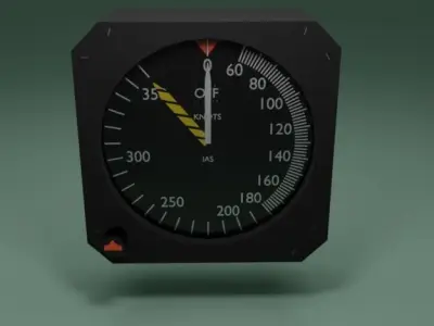 Airspeed Indicator 3D model purchase