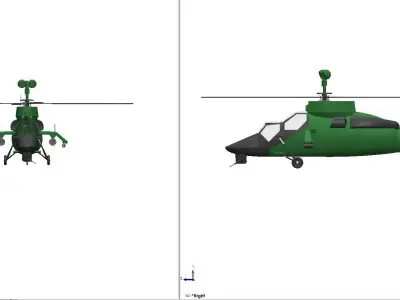 Eurocopter Tiger EC 665 - Airbus Multi-Role Combat helicopter 3D model