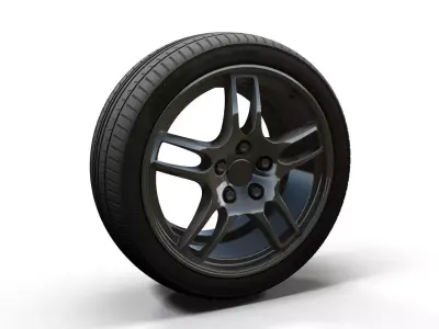 Sport car wheel 3D model