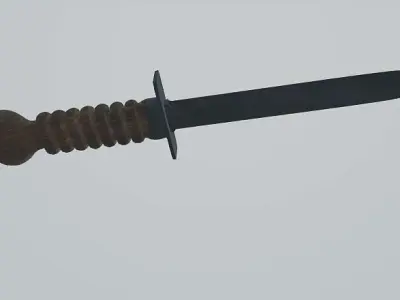 Knife 3D model 9