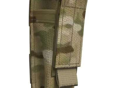 Tactical Pistol Mag Pouch - Marvelous Designer 3D model