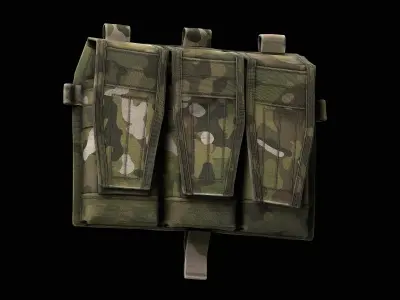 AVS Detachable Flap Front Low-poly 3D model