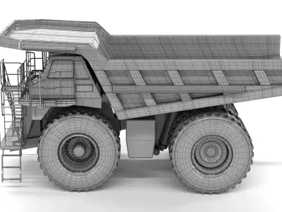 big truck Caterpillar 785D Mining Dump Truck  3D model