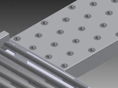 Conveyor rollers and balls Free 3D model