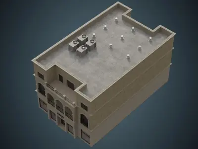 Building 26  Low-poly 3D model