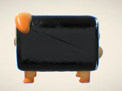 sushi dog 3D model