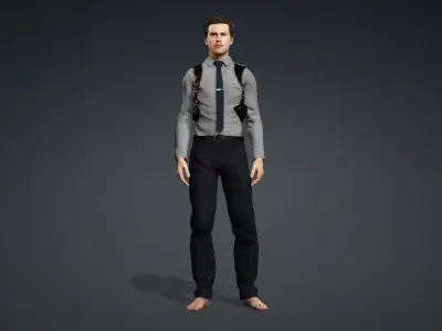 Realistic Police Officer 3D Character 3D model