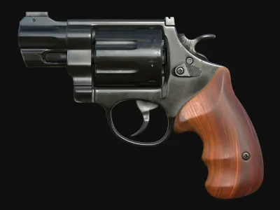 Magnum gun 3D model