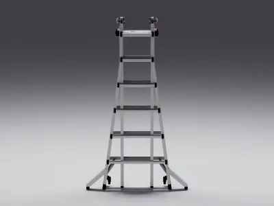 Foldable Ladder Low-poly 3D model