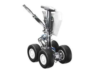 Detailed Rare Aircraft Landing Gears 3D model
