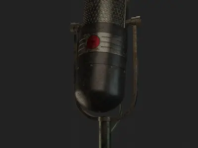 Old microphone 3D Model  3D model