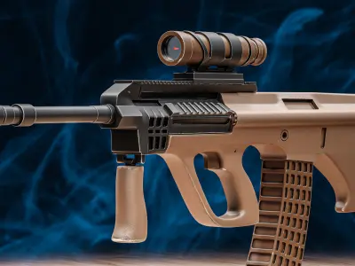 Aug riffle 3D model