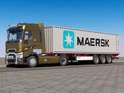 Renault T Container 3D model