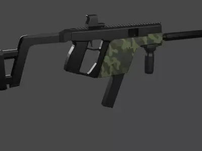Vector Gun Free low-poly 3D model