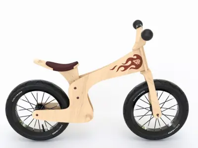 Early Rider Bicycle 3D model