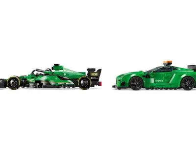 PixelBricks3D - LEGO Aston Martin Safety Car and AMR23 Set  3D print model