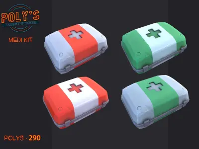 MediKits - Low Poly Stylized Low-poly 3D model