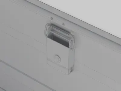 Aluminum Container 003 XS 3D model