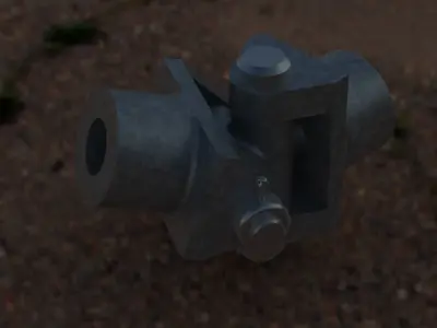 Universal Joint 3D model 2