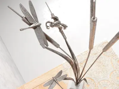 set of decorative objects model 3D model
