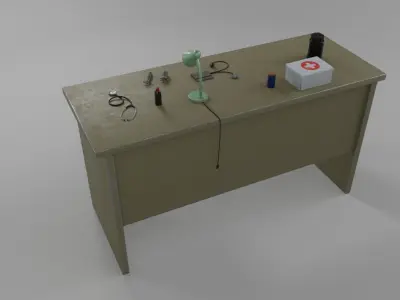 Doctor Table - Low Poly Low-poly 3D model