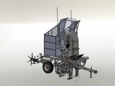 Pancar harvesting machine 3D model