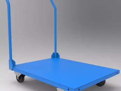 Platform trolley 3D model get