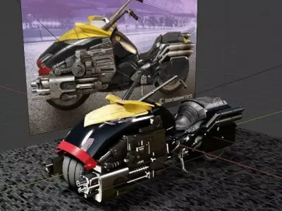 Dredd Bike 3D print model purchase