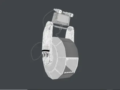 Robot Low-poly 3D model 24