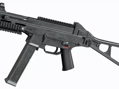 HK UMP 45 Low-poly 3D model