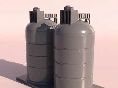 Oil plant facilities 3D print model purchase