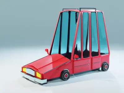 Cartoon Car 3D model