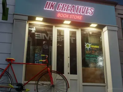 3D Shop Exterior Photorealistic Low-poly 3D model