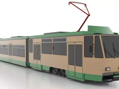 Tatra KTNF6 Low Low-poly 3D model