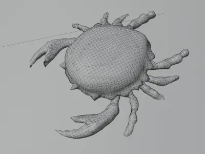 Crab lowpoly Low-poly 3D model