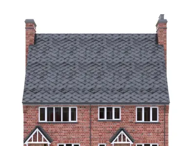 English Brick House 26 Low-poly 3D model