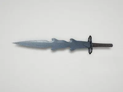 Game asset Wavy-Edged Unconventional Blade 3D model