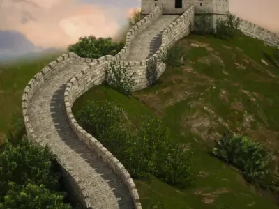 Great Wall of China 3D model by fcs-store-23