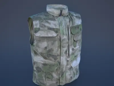 military vest Low-poly 3D model shop