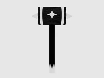 Sledgehammer 3D Model Low-poly 3D model