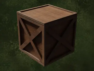 Wood Boxes Series Heavy Crates Cargo Lot1 Group2 3D model