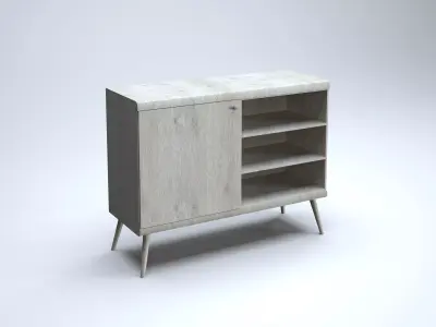 Modern Cabinet Low-poly 3D model