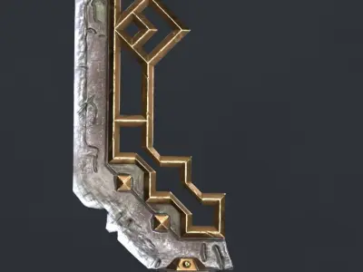 Ancient sword Low-poly 3D model purchase