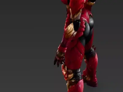 Female Dragon Robot 3D model